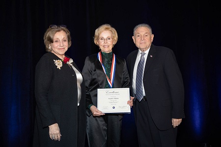 Medal of Excellence recipient Gayle Wilson with CEE President Joann P. DiGennaro (left) and CEE Chairman Mel Chaskin (right)